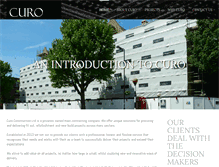 Tablet Screenshot of curoconstruction.com
